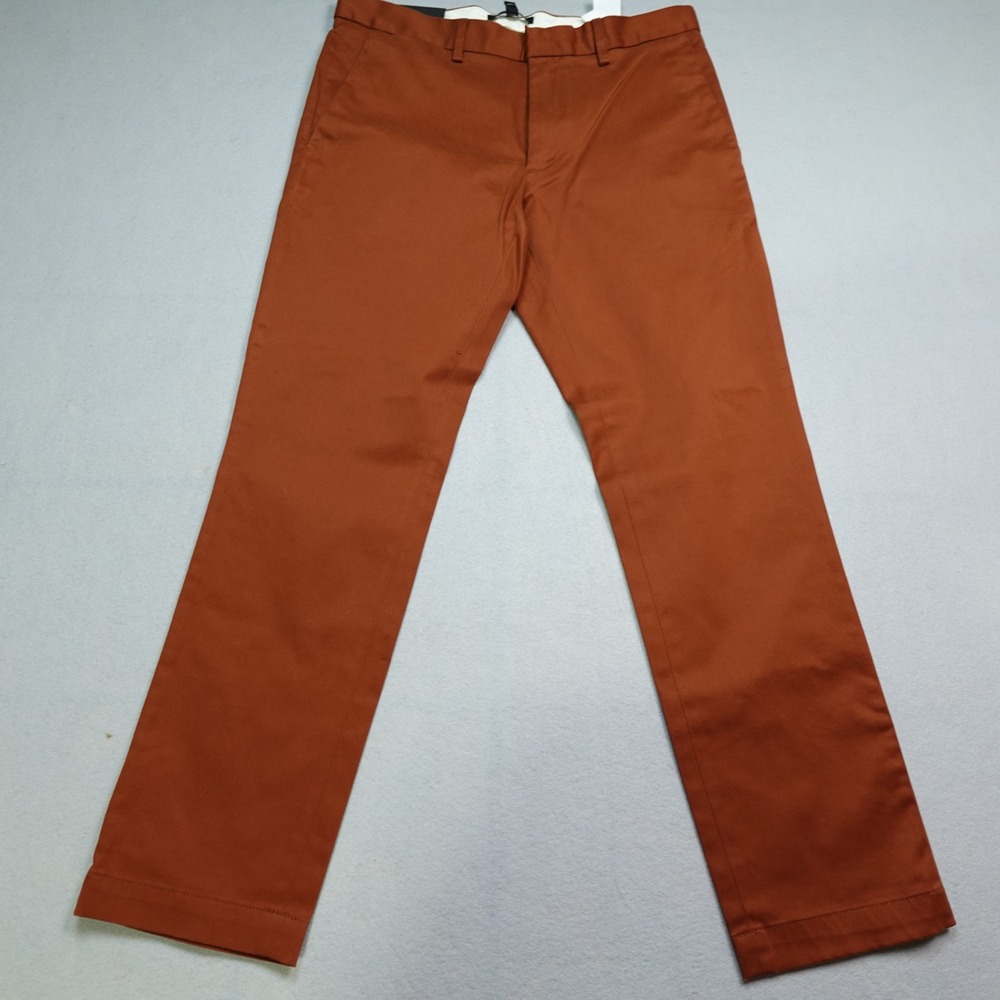 Banana Republic Rapid Movement Chino Men 31x30 Rust Aiden Slim Fit Pants